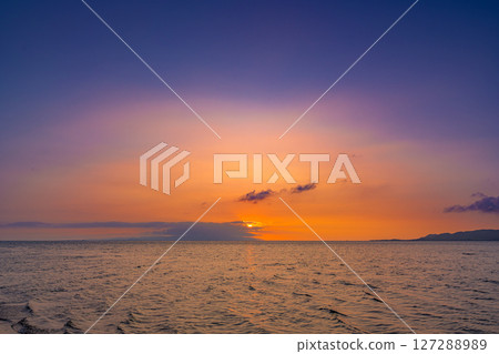 夕陽西下，石垣島的海景美不勝收 127288989