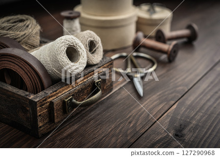 Tools and accessories for handicrafts or gift wrapping 127290968