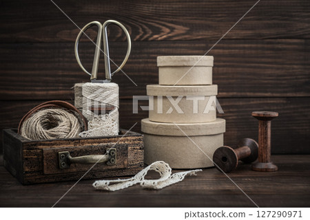 Tools and accessories for handicrafts or gift wrapping 127290971