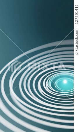 Abstract concentric circle pattern design with soft colors, suitable as background 127291412