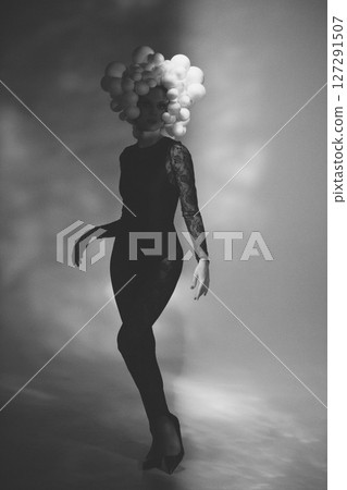 Mystical Portrait with Bubble Headpiece 127291507