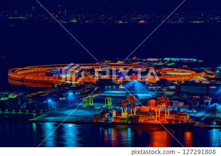 Osaka Expo site night view 127291808