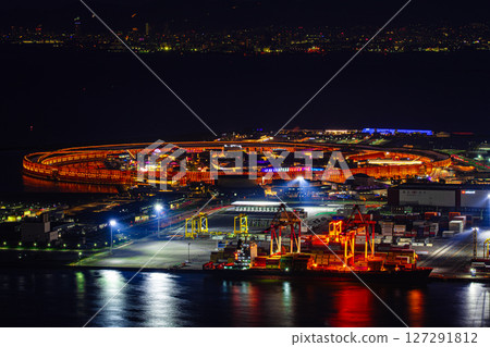 Osaka Expo site night view 127291812