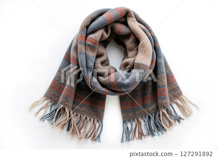 scarf isolated on white background 127291892