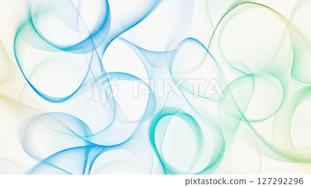 Blue and green ring-like curves in a light abstract composition with gentle gradients and flowing forms. Perfect for clean design projects. Blue and green ring-like curves in a light abstract composition with gentle gradients and flowing forms. Perfect for clean design projects. 127292296