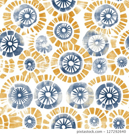 Modern botanical digital block print in monochrome charcoal on parchment-style background, refined minimal natural aesthetic 127292640