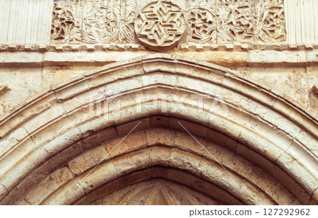 Stone Arch Detail on Old Building 127292962