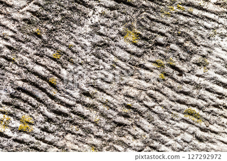 Texture of stone with grooves 127292972