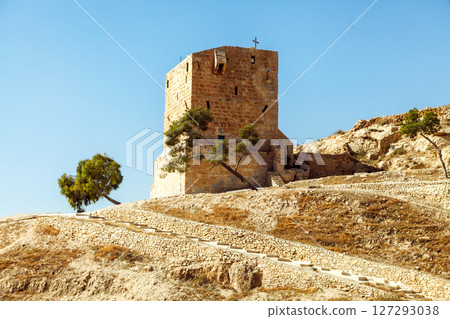The Judean desert. Holy Lavra of Saint Sava, known in Syriac as Mar Saba 127293038