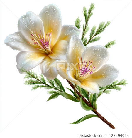 Botanical vanilla blossom with soft petals and aromatic elegance, ideal for culinary and cosmetic use. Botanical vanilla blossom with soft petals and aromatic elegance, ideal for culinary and cosmetic use. 127294014