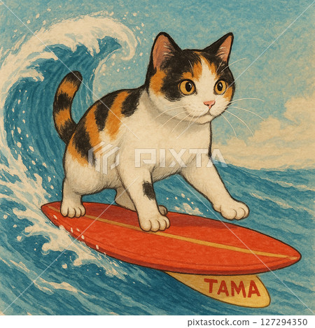 Tamachan practicing surfing 127294350