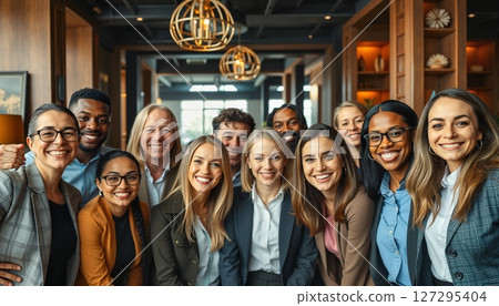 Diverse Happy Professional Team 127295404