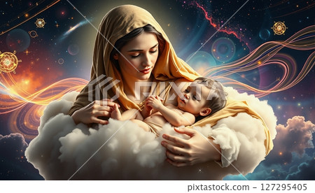 Celestial Motherhood: Love and Cosmos 127295405