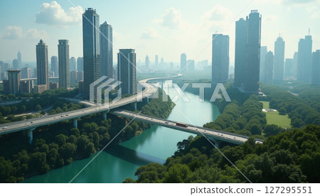 Green River Divides Urban Towers 127295551
