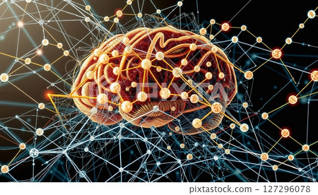 Neural Connections Brain Visualization Network Neural Connections Brain Visualization Network 127296078