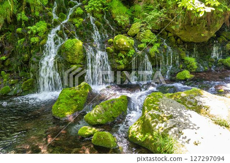 初夏秋田縣尼卡保市的元崎伏ry龍和元崎河流量 初夏秋田縣尼卡保市的元崎伏ry龍和元崎河流量 127297094