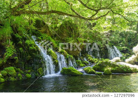 初夏秋田縣尼卡保市的元崎伏ry龍和元崎河流量 初夏秋田縣尼卡保市的元崎伏ry龍和元崎河流量 127297096