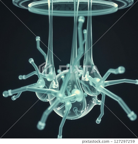 Luminescent Organic Futuristic Biomimetic Sculpture 127297259