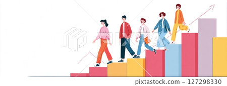 Focused on the journey of young entrepreneurs, this infographic highlights the benefits of mentorship in their pursuit of business success and personal growth. 127298330