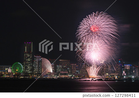 Yokohama Port Opening Festival 2025 Fireworks from Daikoku Bridge 127298411