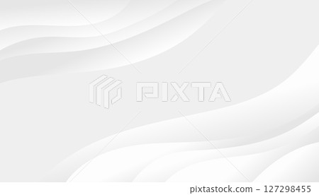 Abstract gray geometric shape design elements on white background, minimal style with copyspace. Vector illustration 127298455