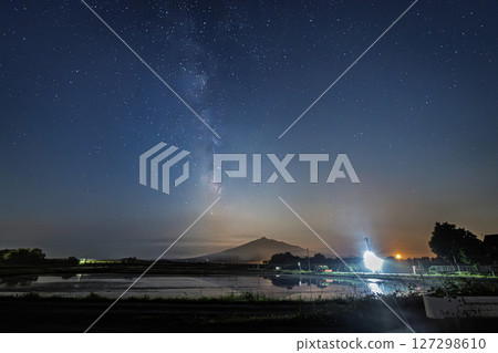 青森縣岩木山上空的銀河 15 127298610