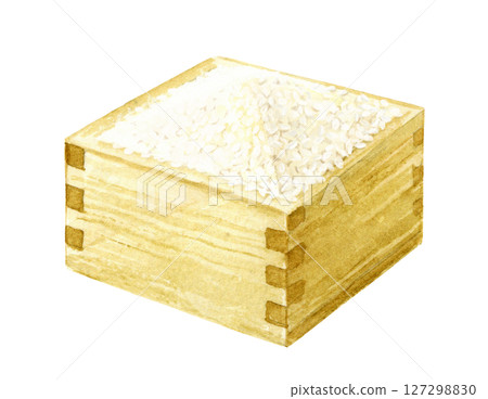 水彩插圖的米飯 127298830