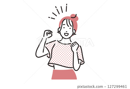 人物：具有正面形象的女性 127299461