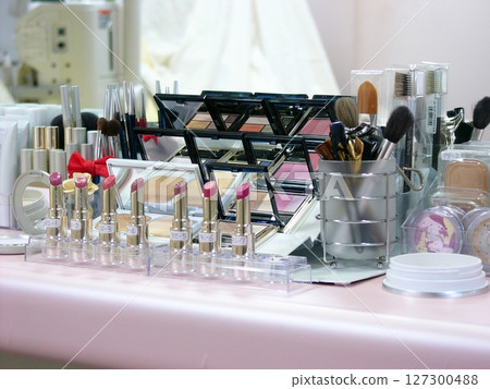 A collection of professional makeup products found at beauty salons A collection of professional makeup products found at beauty salons 127300488