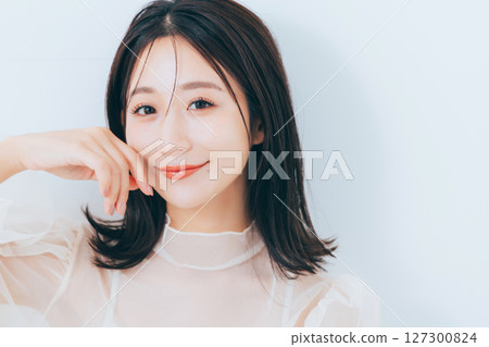 美麗的女人，化妝 127300824