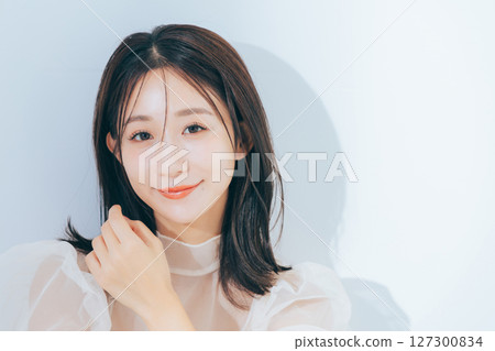 美麗的女人，化妝 127300834