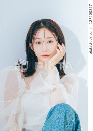 Beautiful woman with make-up Beautiful woman with make-up 127300837