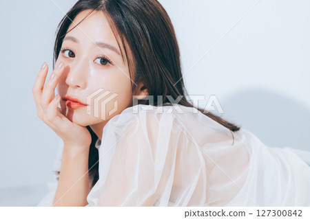 Beautiful woman with make-up Beautiful woman with make-up 127300842