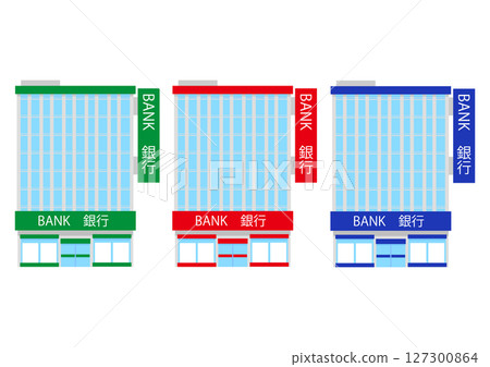 三家大型銀行分行 127300864
