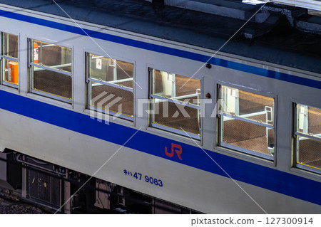 Kiha 47 parked at Aoshima Station 127300914