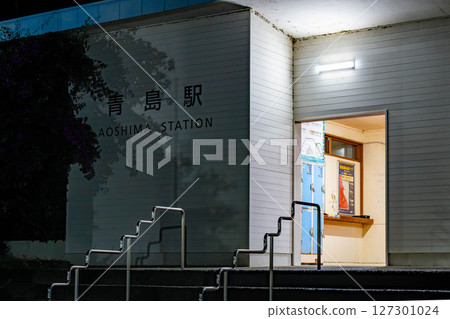 Aoshima Station at night 127301024