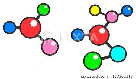 解釋分子鍵和 DNA 結構的生物技術插圖 解釋分子鍵和 DNA 結構的生物技術插圖 127301118