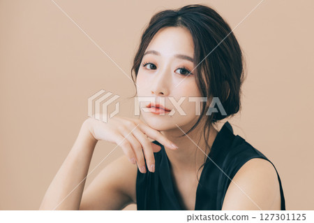 美麗的女人，化妝 127301125