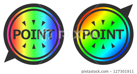 圖示插圖用於說明重要部分和興趣點 127301911