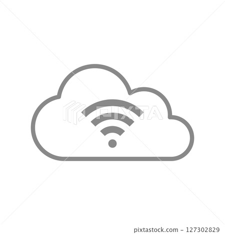 Cloud Wi-Fi Icon 127302829