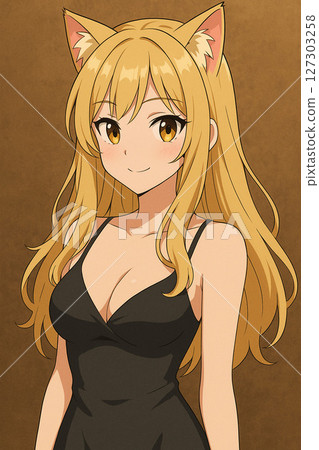 Golden Cat Princess in the Sunshine 127303258