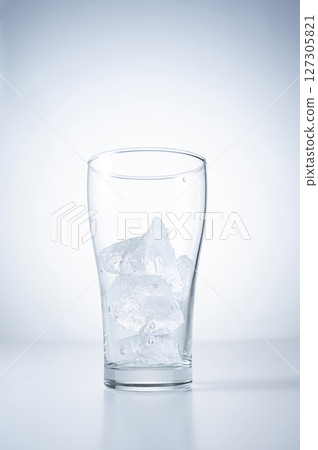 Glass with ice Glass with ice 127305821