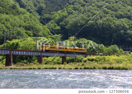 [JR-V] Hakubi Line 115 Series Train (One-Man Car: Okayama⇔Niimi) 127306056