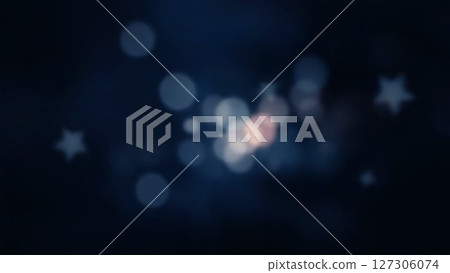 Deep blue star and bokeh background Deep blue star and bokeh background 127306074