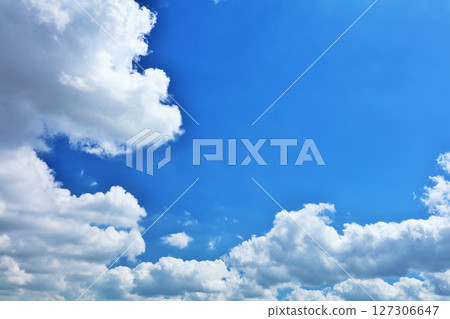 Summer blue sky and clouds 127306647