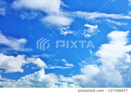 Summer blue sky and clouds 127306657