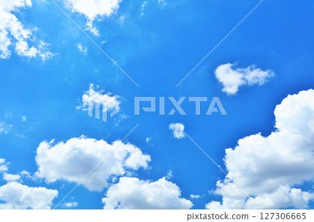 Summer blue sky and clouds 127306665