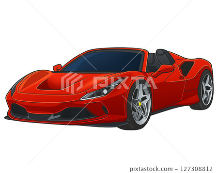 紅色跑車 紅色跑車 127308812