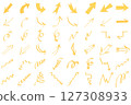 Hand drawn arrow illustration set 127308933
