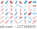 Hand drawn arrow illustration set 127308935